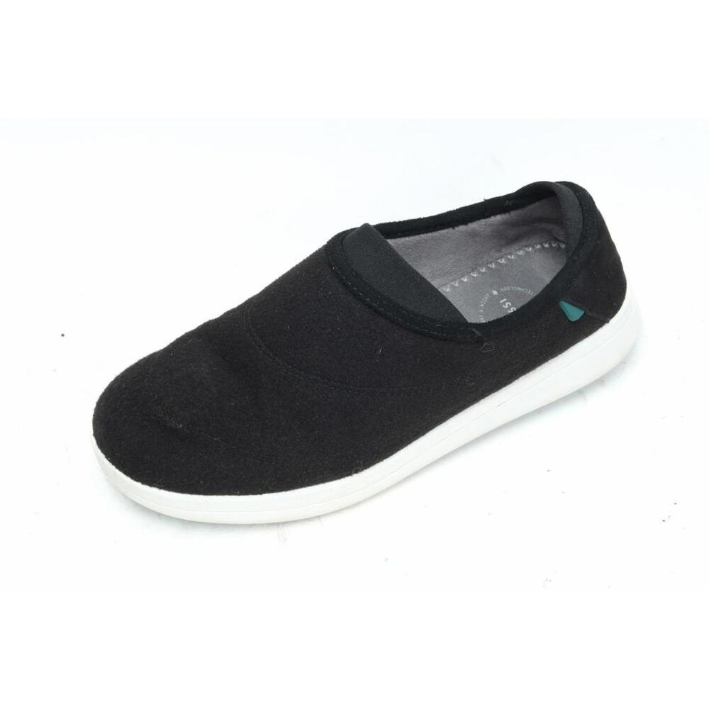 Vessi Loafers Sneakers Wool Sunday Shoes Black Slip On Women's 10
